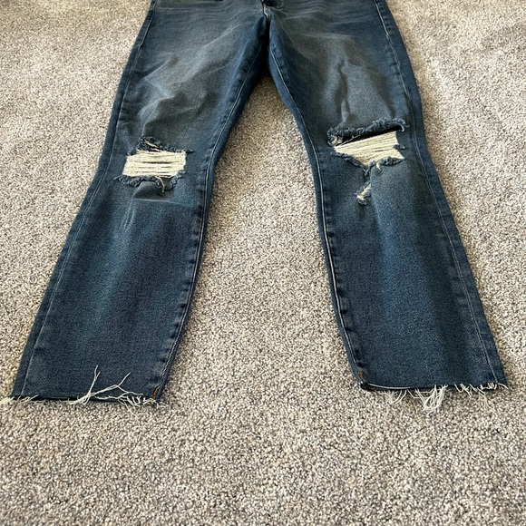 Good American - Good Waist Crop Raw Edge Distressed - Picture 2 of 7